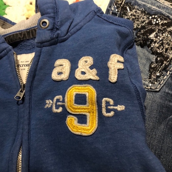 Abercrombie kids blue zip-up hoodie, L - Picture 6 of 6